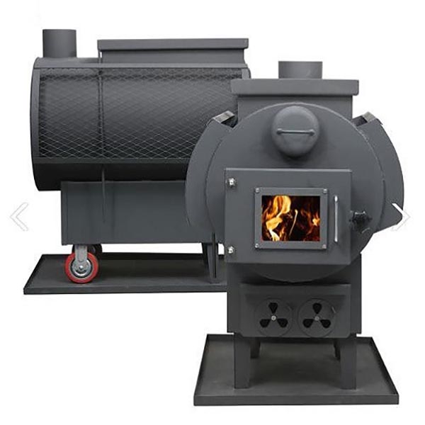 신일금속 누임화목난로 SL-110C 요리판 고구마 망부착 25평 장작 캠핑 야외