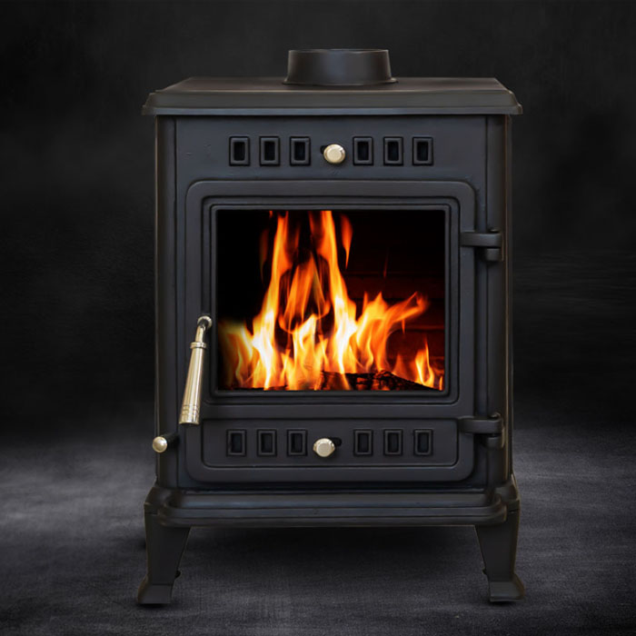 신일금속 화목난로 주물 사각난로 노출형 20평형 SL-091 벽난로 장작