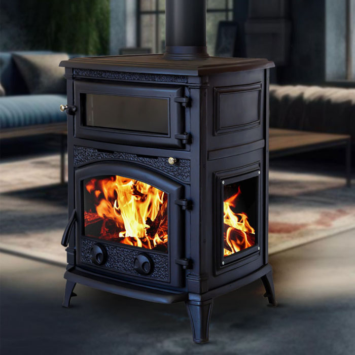 신일금속 화목난로 오븐기능포함 주물난로 SL-094 벽난로 장작 전원주택