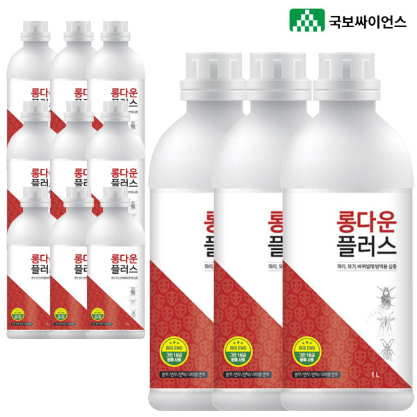 국보 롱다운플러스 1Lx12개 1박스 파리 모기 바퀴벌레 약 연막 살충제