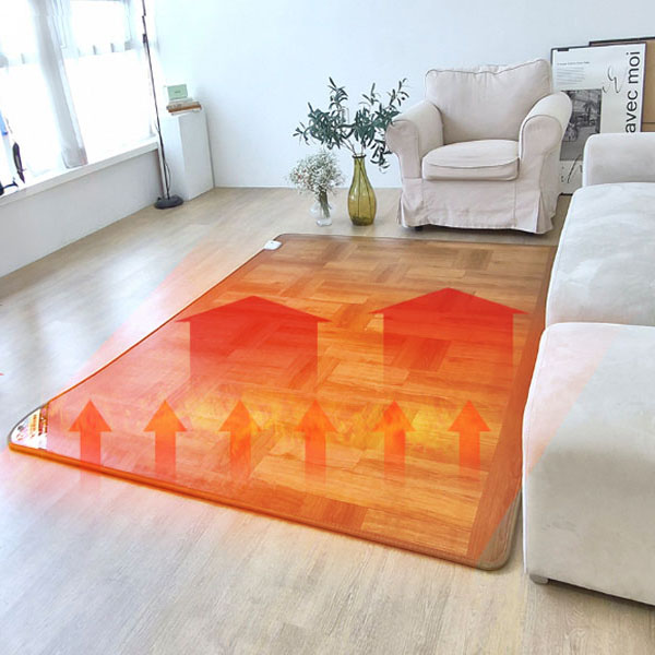 베어맘 거실 전기장판 카페트매트 탄소 카본 모노륨 3H 한일온열기 점보형 2700x1830 분리난방