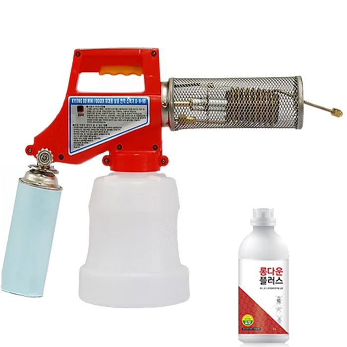 경부 연막소독기 소형 휴대용 살충기 KB-90 + 롱다운플러스