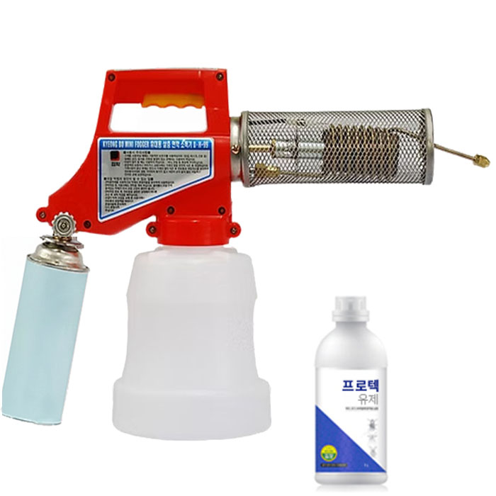 경부 연막소독기 소형 휴대용 살충기 KB-100 + 프로텍유제