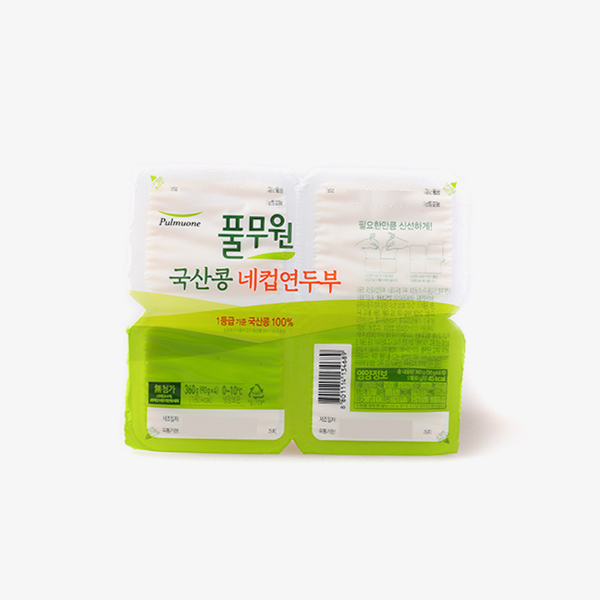 풀무원 국산콩 네컵 연두부 360g