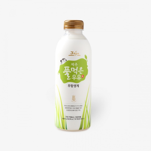 제주 풀먹은 친환경 무항생 우유 750ml