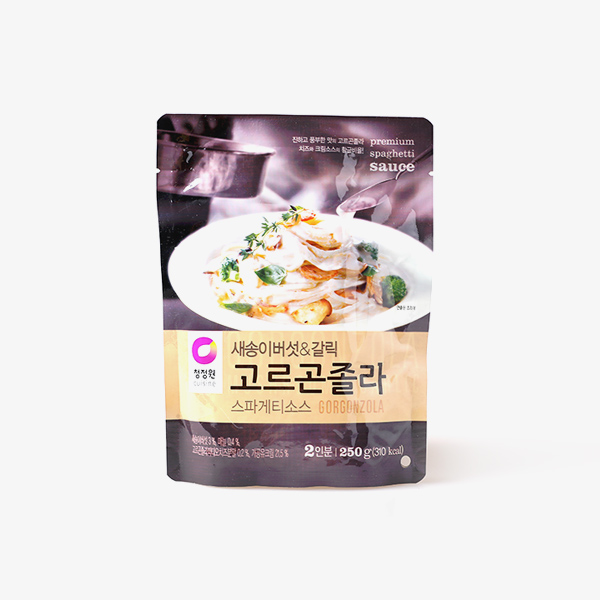 청정원 새송이버섯&갈릭 고르곤졸라 스파게티소스 250g