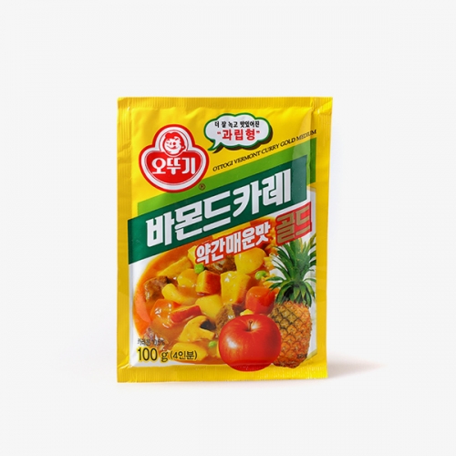 오뚜기 바몬드카레 약간매운맛 골드 100g