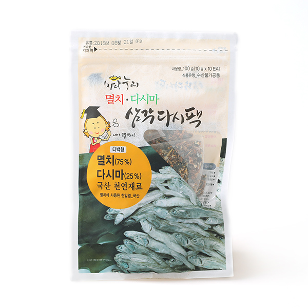 바다누리 멸치삼각다시팩 100g