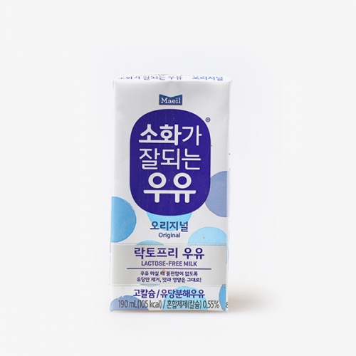 매일 소화가 잘 되는 우유 락토프리 오리지널 190ml