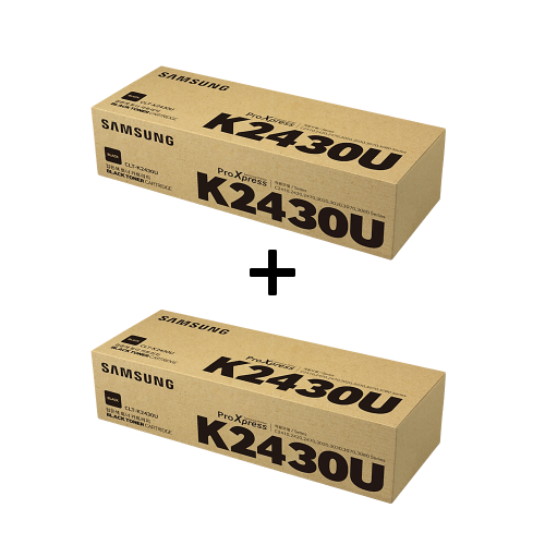 [포인트10%적립] 삼성 정품 컬러 레이저프린터 토너 검정 1+1 (8,000매+8,000매) CLT-K2430U