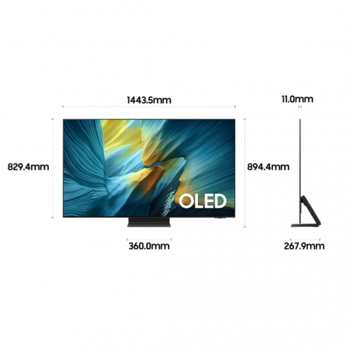 삼성 2025 OLED SF95 163cm + 3.1.2ch 사운드바 QS700F 세트 KQ65SF95-S 스탠드형