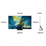 삼성 2025 OLED SF95 195cm + 5.1.2ch 사운드바 Q800F 세트 KQ77SF95-8 스탠드형