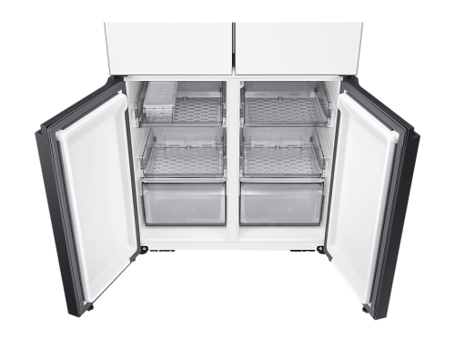 삼성 2025 BESPOKE AI 하이브리드 4도어 키친핏 Max 633L RM70F64M2X 새틴화이트 푸드쇼케이스