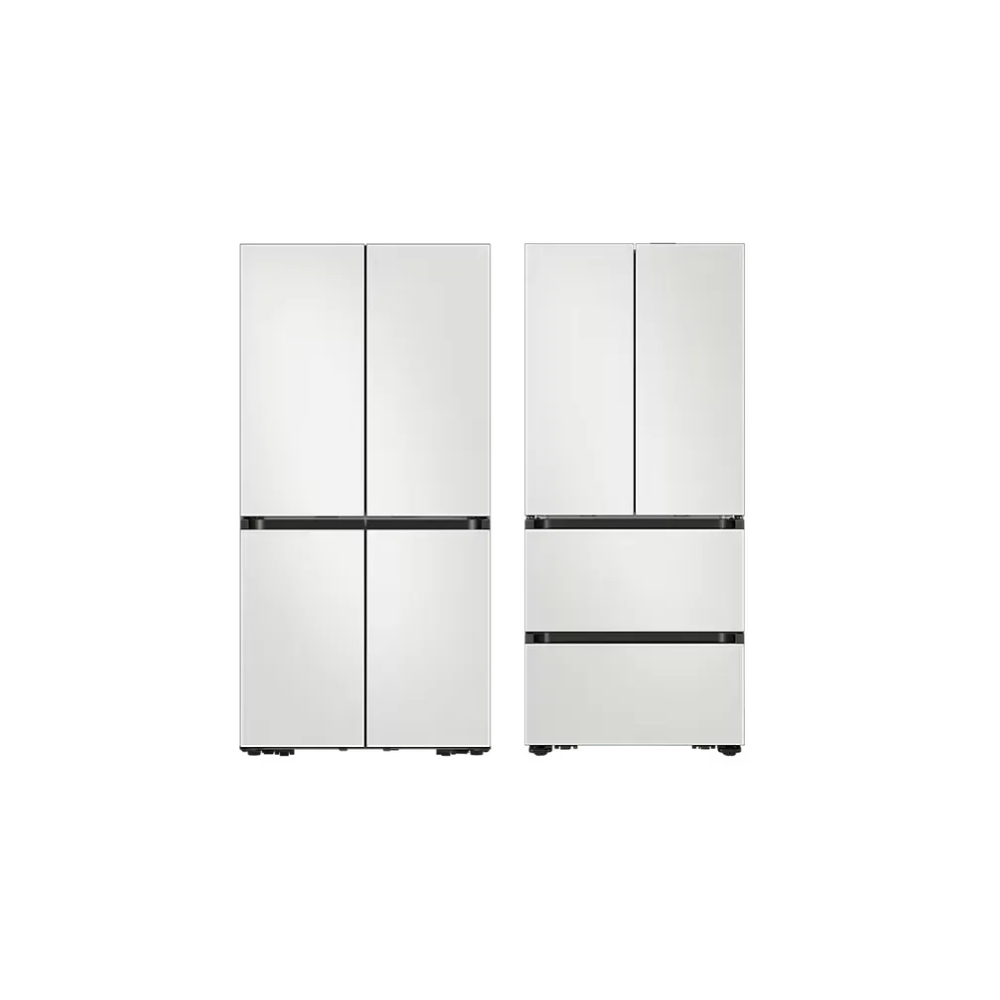Bespoke AI 하이브리드 4도어 키친핏 Max 623L (빅아이스/큐브) RM70F64Q1A + Bespoke AI 김치플러스 4도어 키친핏 Max 420L (메탈쿨링 선반) RK80F42E2A