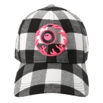 PLAID K.W STRAPBACK CAP