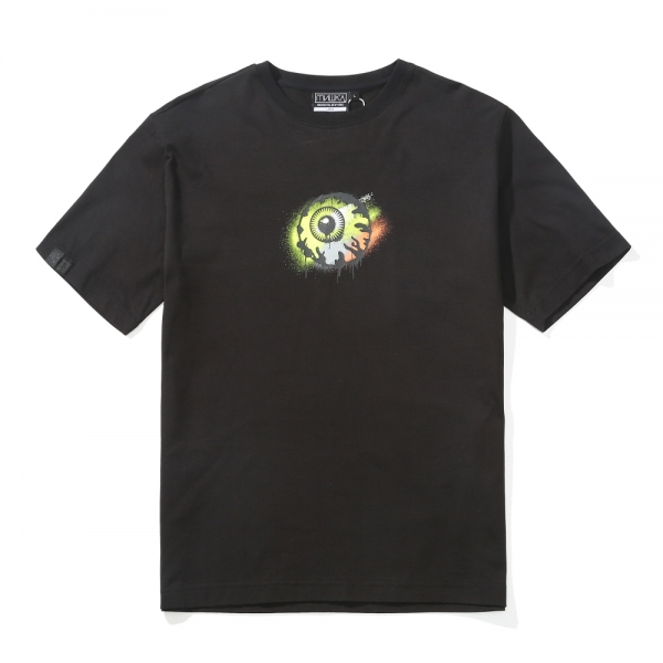 KEEP WATCH SPRAY-PAINT TEE BK (BASIC FIT)