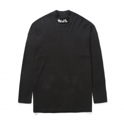 GRAFFITI MOCK-NECK L/S TEE BK (LOOSE FIT)