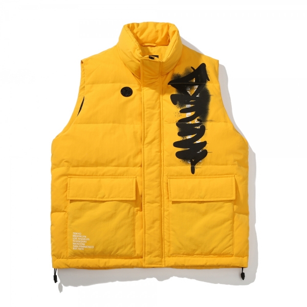 GRAFFITI DOWN VEST BR (LOOSE FIT)