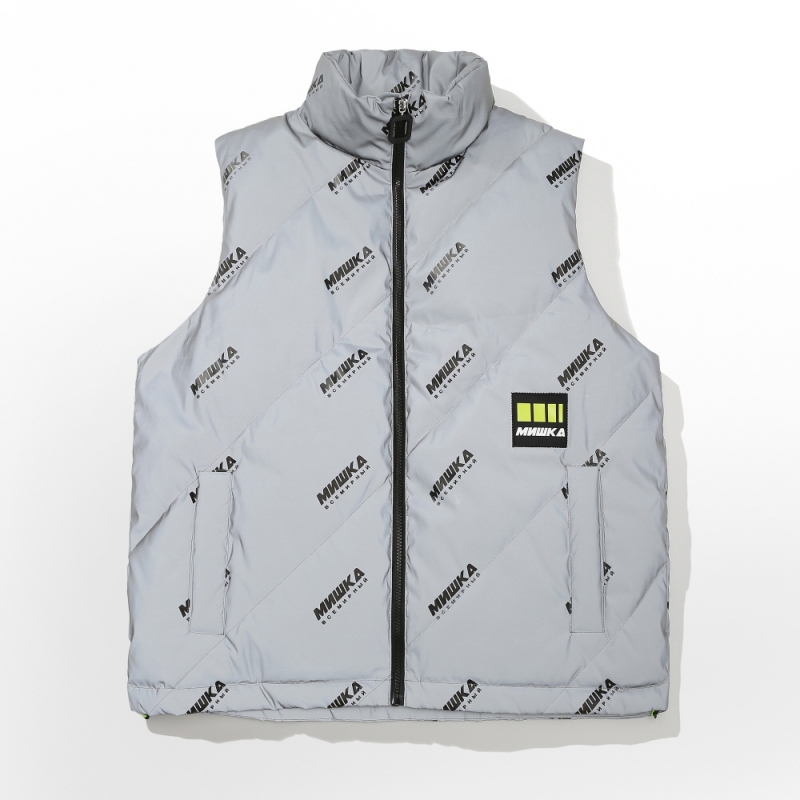 MISHKA LOGO DOWN VEST GR (BASIC FIT)