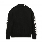 MISHKA LOGO HIGH NECK SWEATER BK (LOOSE FIT)