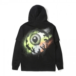 KEEP WATCH LAYERED HOODIE BK (LOOSE FIT)