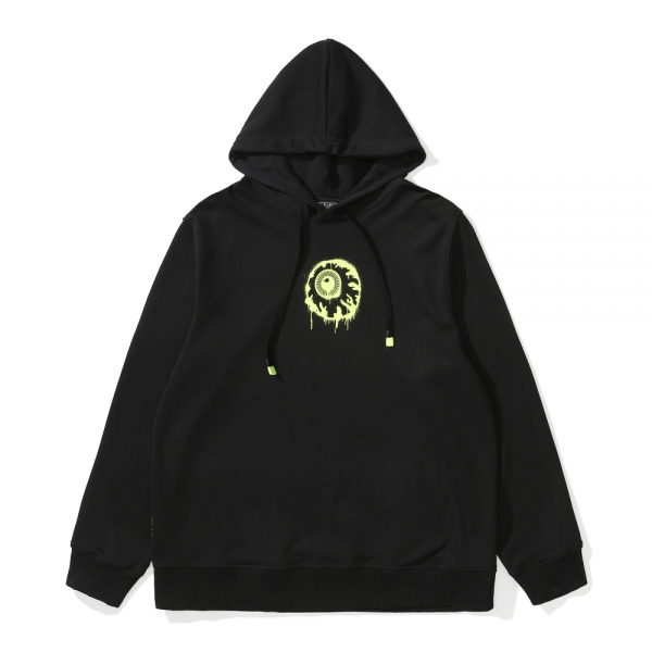 SPRAY-PAINT GRAFFITI HOODIE BK (LOOSE FIT)