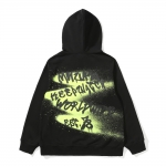 SPRAY-PAINT GRAFFITI HOODIE BK (LOOSE FIT)