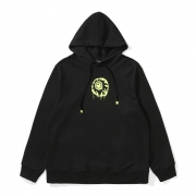 SPRAY-PAINT GRAFFITI HOODIE BK (LOOSE FIT)