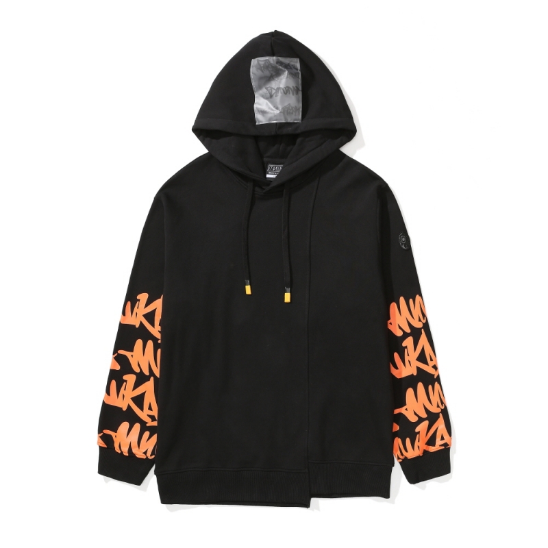 ARM GRAFFITI HOODIE BK (LOOSE FIT)