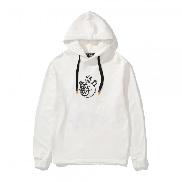 GRAFFITI BEARMOP HOODIE WH (BASIC FIT)