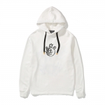 GRAFFITI BEARMOP HOODIE WH (BASIC FIT)