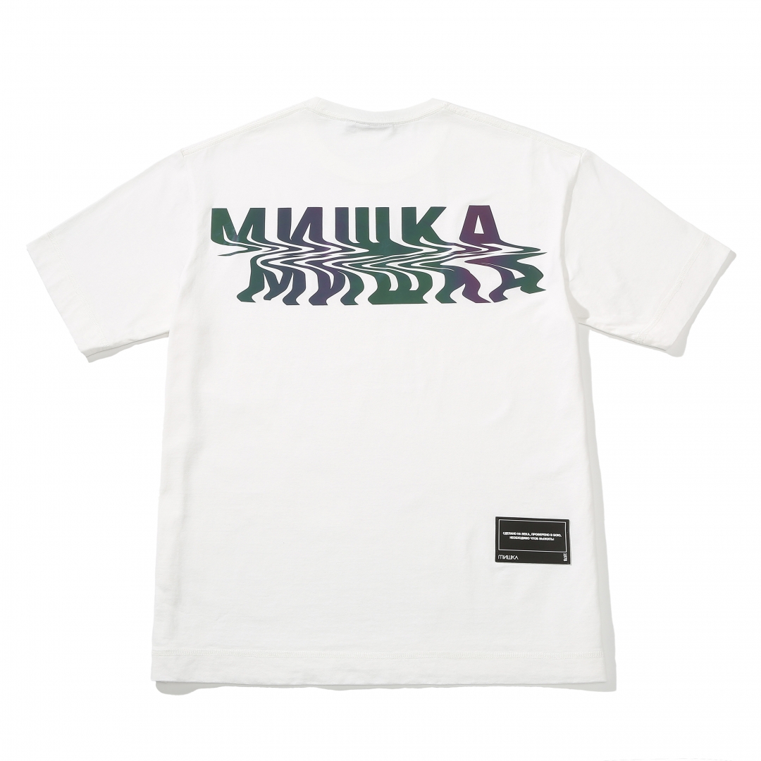 HOLOGRAM K.W LOGO TEE WH