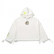 W KEEP WATCH SPRAY HOODIE WH