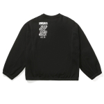 W KEEP WATCH SPRAY CROP CREWNECK BK