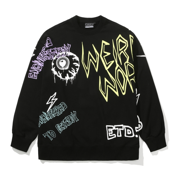 GRAFFITI CREWNECK BK