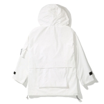 LOGO OVER FIT WOVEN JACKET WH