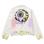 K.W PAINTED WHITE DENIM JACKET