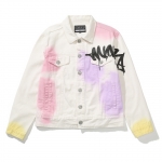 K.W PAINTED WHITE DENIM JACKET