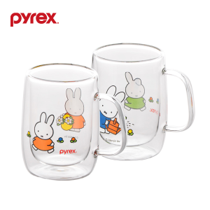 파이렉스 미피 더블월 유리 머그 2P 세트