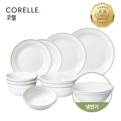 코렐 더블링그린티 원형 2인 12P 홈세트
