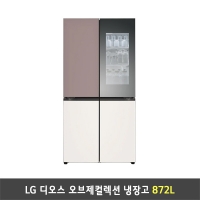[렌탈] LG 디오스 오브제컬렉션 노크온 더블매직스페이스 냉장고 M874GKB551S (872리터)