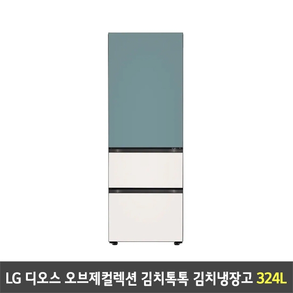 [렌탈] LG 디오스 오브제컬렉션 김치톡톡 김치냉장고 Z333GTB161S (324리터)