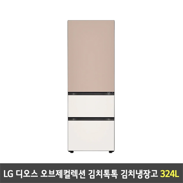 [렌탈] LG 디오스 오브제컬렉션 김치톡톡 김치냉장고 Z333GCB161 (324리터)