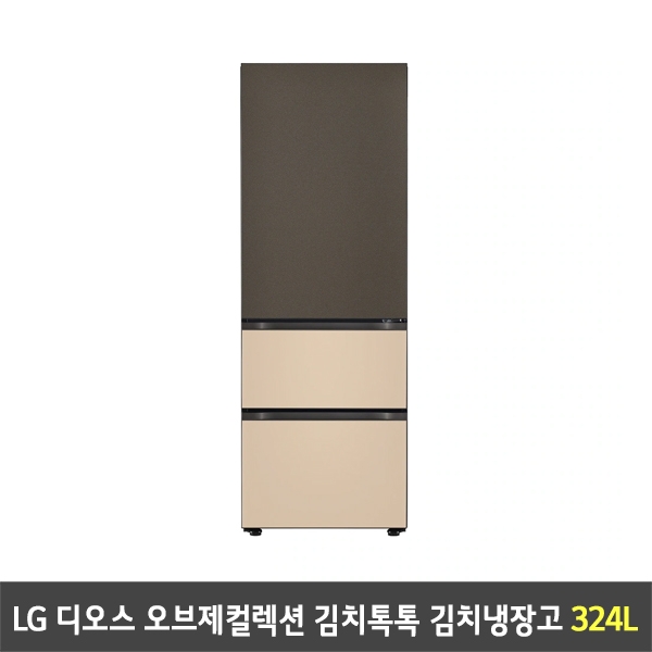 [렌탈] LG 디오스 오브제컬렉션 김치톡톡 김치냉장고 Z333FTS161S (324리터)