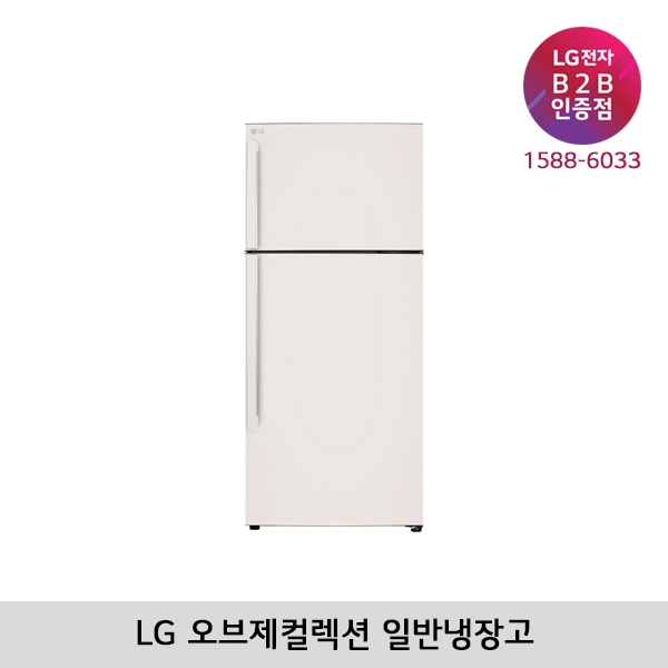 [LG B2B] ﻿﻿LG 오브제컬렉션 507리터 일반냉장고 D502MEE33 (베이지)