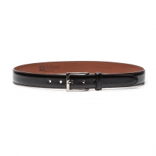 NICKEL BUCKLE CALF BELT BLACK