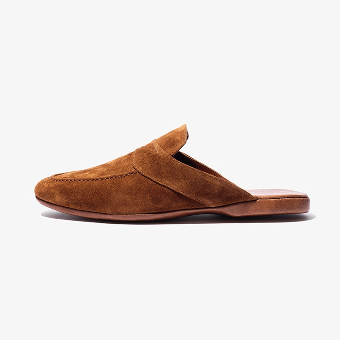 SLIPPERS (SUEDE) CAMEL
