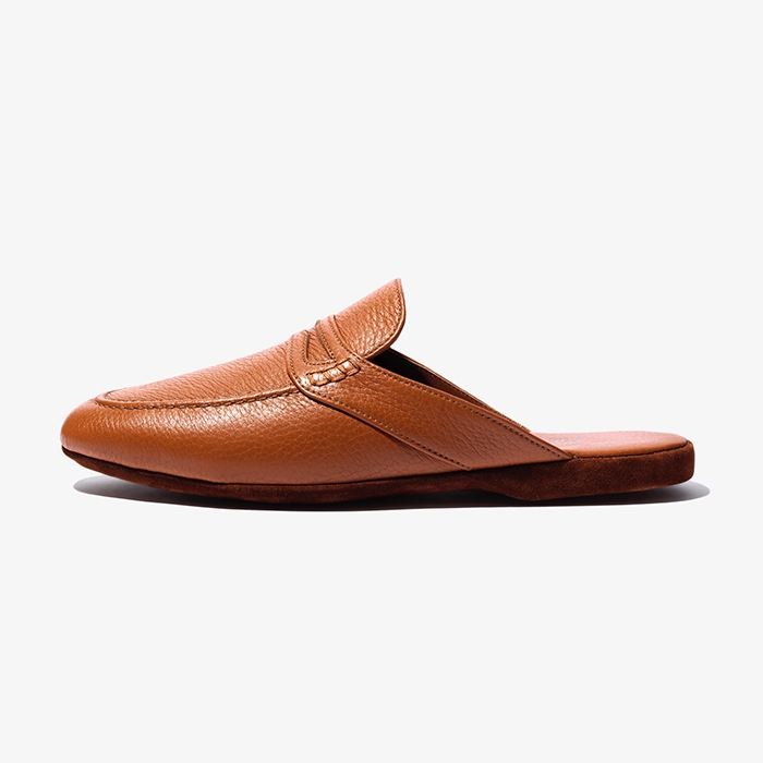 SLIPPERS (DEER) COGNAC