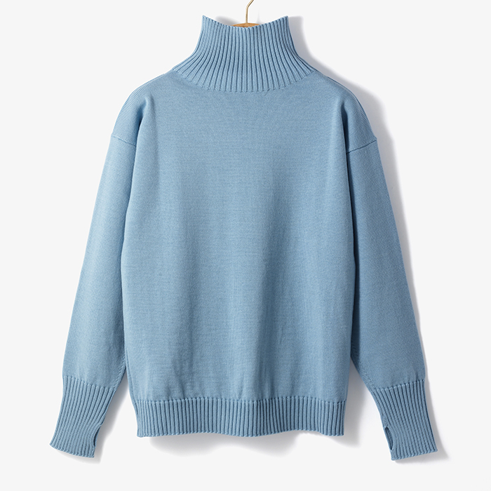 SEAMAN TURTLENECK X SFM LIGHT BLUE