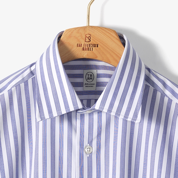 CLASSIC DRESS SHIRT (STRIPE 1) BLUE